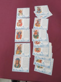 Red Man Tobacco Set Cards