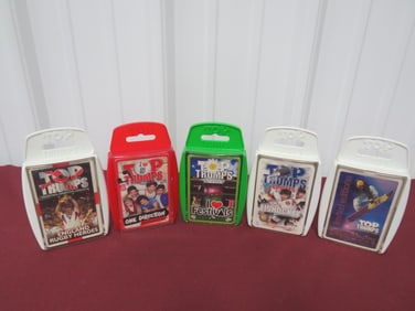 (5) NOS Top Trumps Card Games