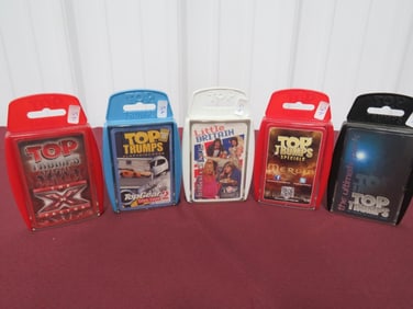 (5) Top Trumps NOS Card Games
