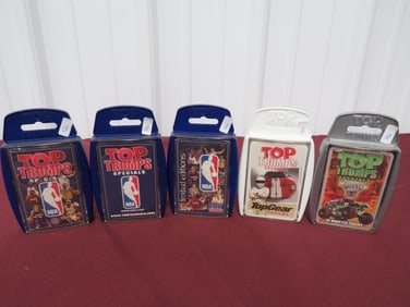 (5) Top Trumps NOS Card Games