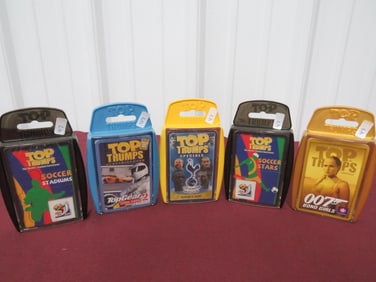 (5) Top Trumps NOS Card Games