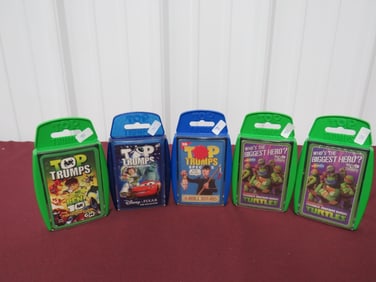 (5) NOS Top Trumps Card Game