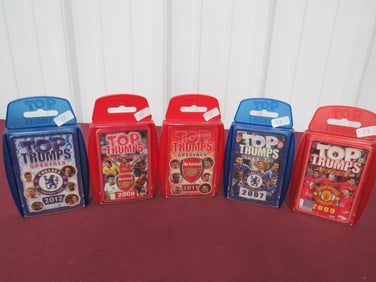 (5) NOS Top Trumps Card Game
