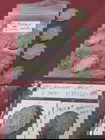 $3.50 Barber Halves and Quarters
