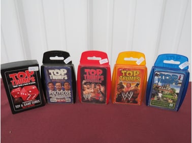 (5) Top Trumps NOS Card Games