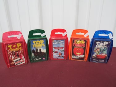(5) NOS Top Trump Card Games