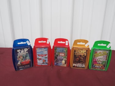 (5) NOS Top Trump Card Games