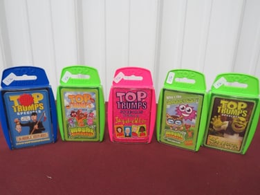 (5) NOS Top Trump Card Games