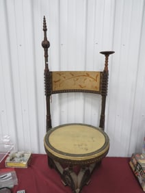 Carlo Bugatti Circular Throne Chair