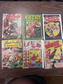 (6) Early Whiz, Comic Capers, Prince Valiant, etc