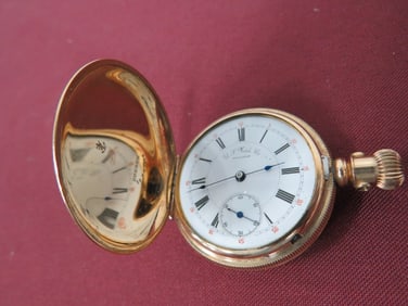 U.S. Watch Co. Waltham Gold Pocket Watch