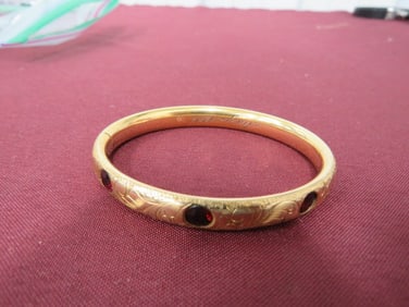 10kt Bracelet Gold with Rubies