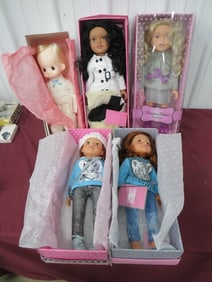 (5) NOS Dolls Designa Friend + Precious Moments