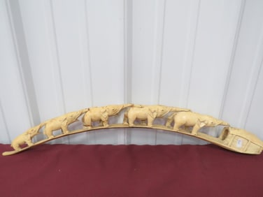 Antique African Scrimshaw Elephant Bridge