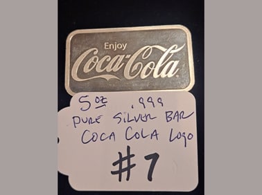 5 oz .999 Silver Coca-Cola Bar