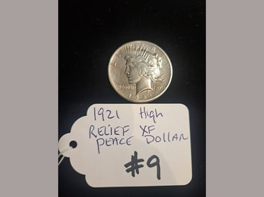 1921 High Relief Peace Dollar XF