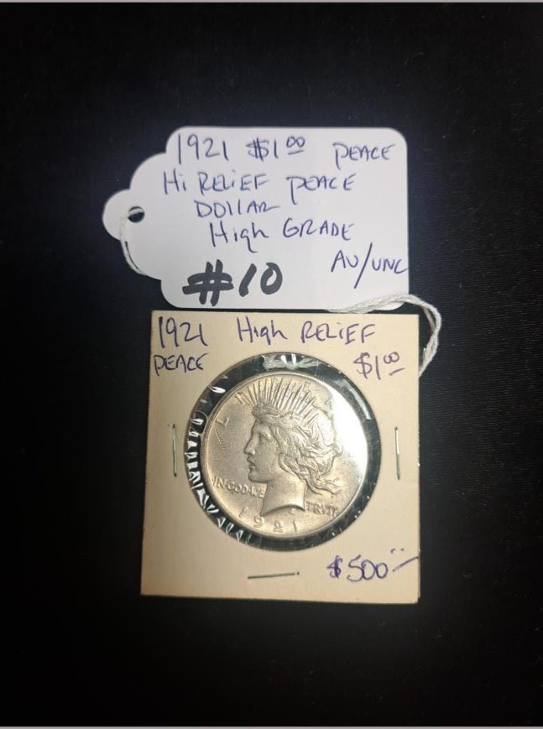 1921 Peace Dollar High Relief AU/UNC (1 of 1)