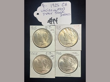1925 Peace Dollars Uncirculated