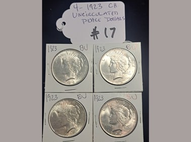 1923 Peace Dollars Choice UNC