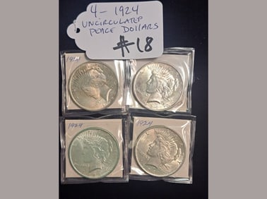 1924 Peace Dollars Uncirculated