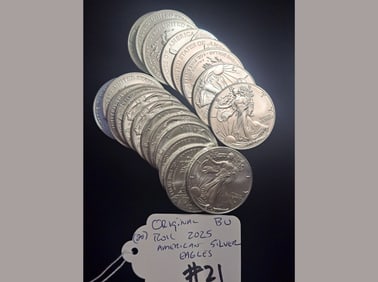 2025 Silver Eagle Roll BU
