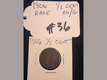 1806 Half Cent AG/G