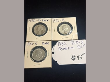 1932 P-D-S Quarter Set