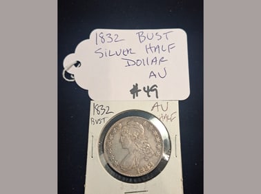 1832 Bust Half Dollar AU