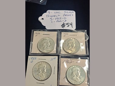 Unc Franklin Half Dollar Lot