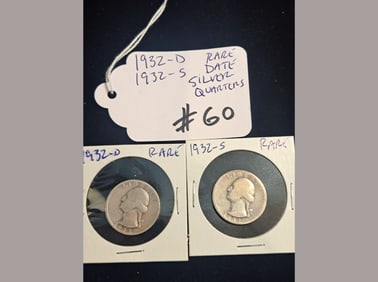 1932-D & 1932-S Silver Quarters