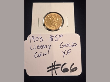 1903 $5 Liberty Gold XF