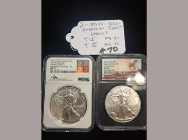 2021 NGC Silver Eagles MS70