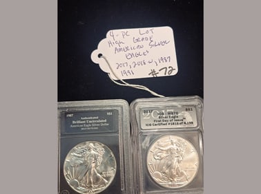 American Silver Eagles Lot