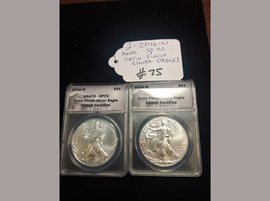 2016-W ANACS SP70 Silver Eagles