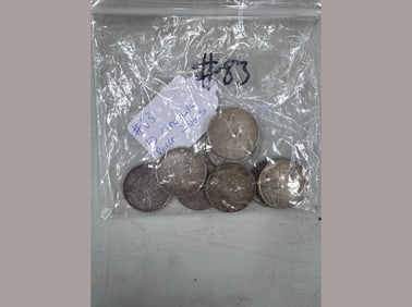 10 Circulated Peace Dollars