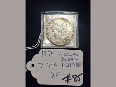 1878 Morgan 7 Tail Feathers XF