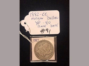 1882-CC Morgan XF40 Rare Date