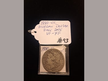 1880-CC Morgan VF/XF Rare Date
