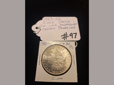 1883-CC Morgan Ch PL Rare Date