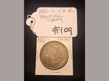 1882-S Morgan Ch BU Toning