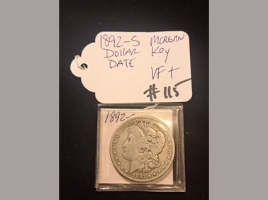 1892-S Morgan Key Date VF+