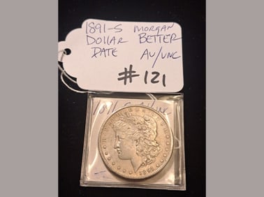 1891-S Morgan Better Date AU/UNC