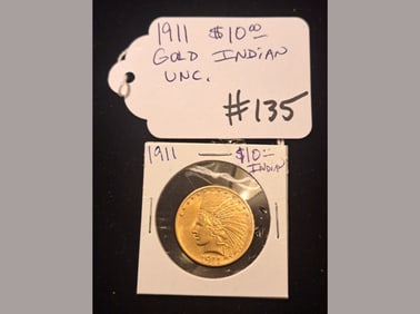 1911 $10 Indian Uncirculated