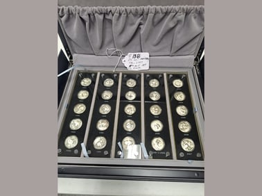 1982-2007 Eagle 25-Piece Silver Set