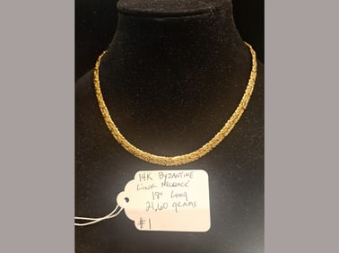 14K Byzantine Link Necklace