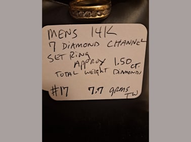 Men's 14K (7) Diamond Ring