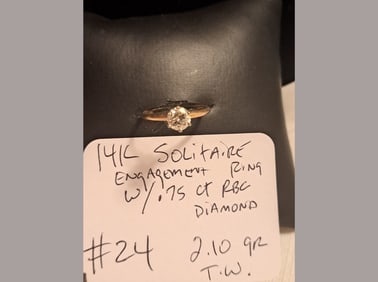 14K .75ct Solitaire Engagement Ring