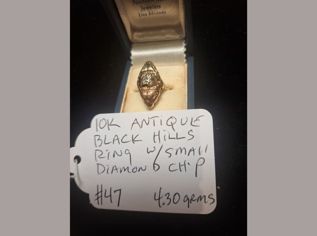 10K Black Hills Ring w/ Diamond Chip (1 of 1)