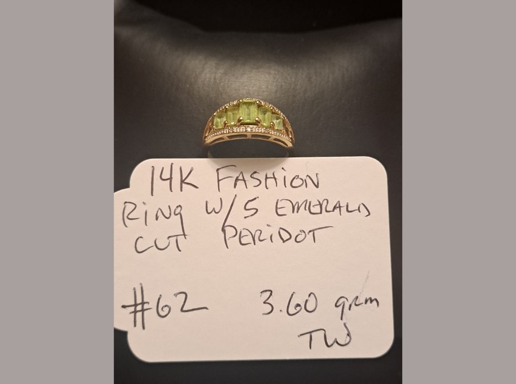 14K Peridot Fashion Ring (1 of 2)