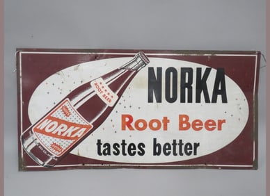Norka Rootbeer Stainless Steel Metal Sign